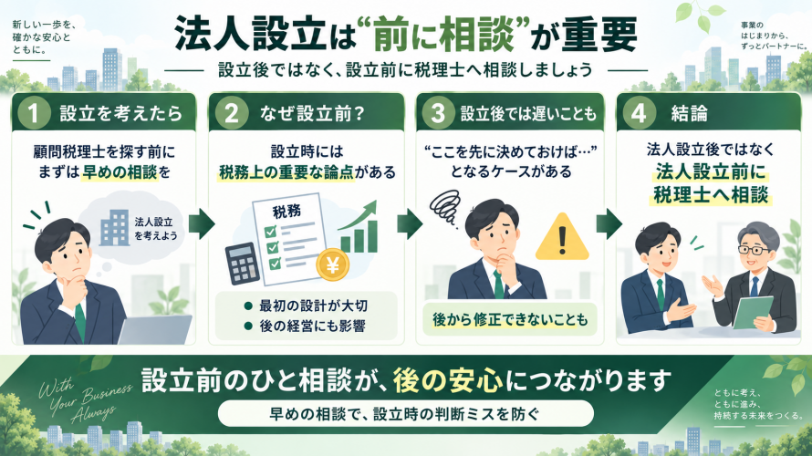 法人設立・新規開業をお考えの方
